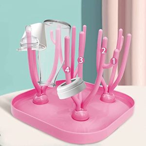 16 Branches Baby Bottle Drying Rack Bottle Dryer Holder Storage for Reusable Baggies Drying Rackbottle Cleaning Machine BPA FREE