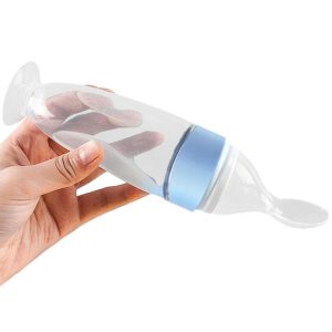 Baby Food Feeder Baby Food Spoon Dispenser Food Feeder Baby Milk Food Mud Feeder Pacifier Silicone Baby Food Dispensing Spoon