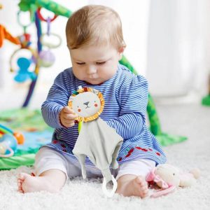 Elephant Baby Blanket Soft Baby Handkerchief Bib A Built-in Ringing Tone Suitable For Baby Boys And Girls Teething And Drooling