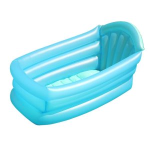 Inflatable Baby Bathtub Chair Cute PVC Infant Bathing Seat Tubs Non Slip Swimming Pool Toddler Portable Foldable Shower Basin