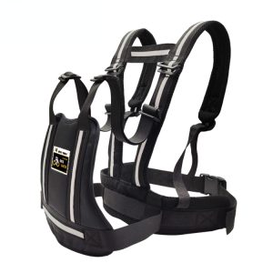 Kids Motorcycle Safety Belt for Child with Storage Bag Rear Seat Grab Handle Strap Harness Adjustable Child Reflective Strip