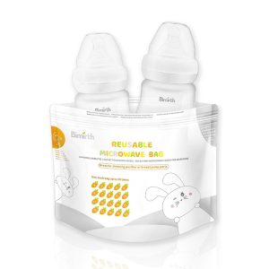 16Pcs Microwave Sterilizer Bags Zipper Closure Reusable Steam Bags For Baby Bottles Breast Pumps Teether For Baby Bottles