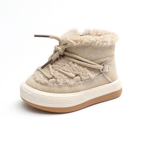Winter Baby Boots Warm Plush Rubber Sole Toddler Kids Sneakers Infant Shoes Fashion Little Boys Girls Boots