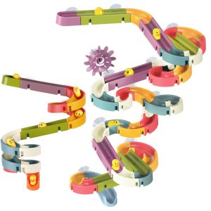Bath Toys Wall Bathtub Toy Assembling Slide Wind-Up Duck Slide Bathroom Shower Tracks Water Toys for Toddlers Kids Gifts