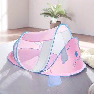 Baby Bed Mosquito Net Foldable Baby Canopy Yurt General Crib Tent Sun Shelter High Density Grids Mosquito Net for Newborn Infant