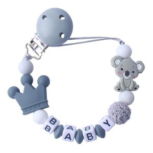 Baby Personalized Pacifier Clip Chain DIY Gifts Dummy Nipples Holder Clips Teethers Toys Anti-lost Babies Accessories