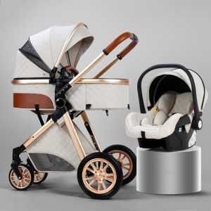 Fashion Baby Stroller 3 in 1 Baby Travel System Newborn Baby Cart Portable Pushchair Baby Cradel Infant Carrier Free Shipping