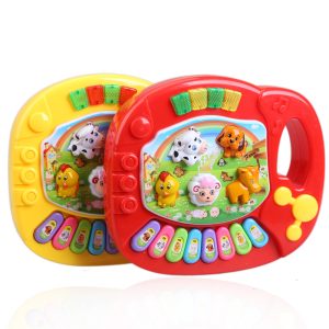 Random Musical Toys Animals Farm Piano Instrument Baby Kids Developmental Music Educational Toys For Children Birthday Gift girl